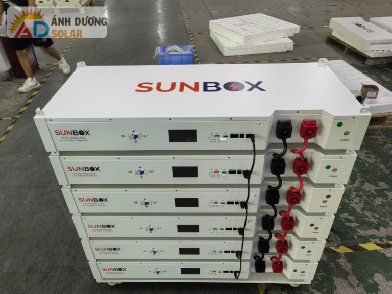 Pin Lưu Trữ Sunbox 7.68kW [ÁpThấp]