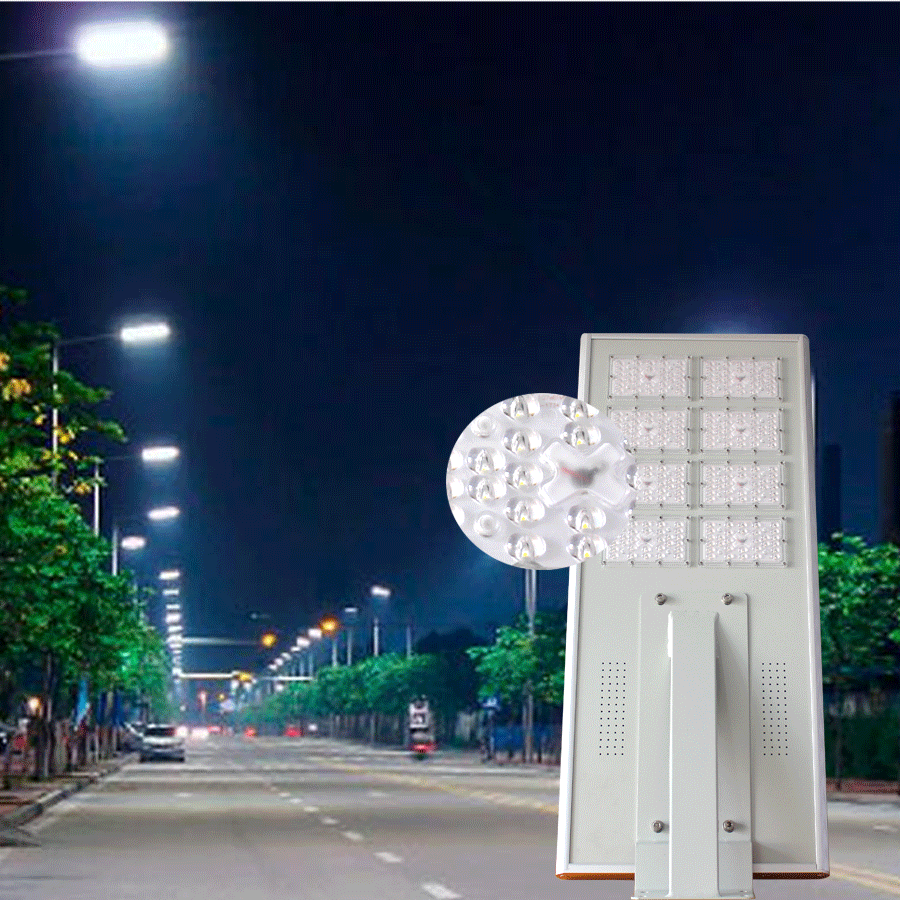 Đèn đường năng lượng pin liền thể cao cấp 50w
